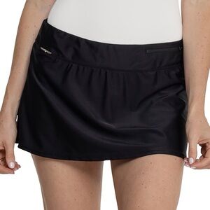 ZeroXposur Sport Women’s Black Skirtini Swim Skort - UPF 30+ Size 1X